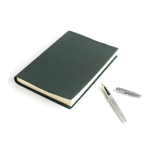 Olive Green Leather Sketchbook