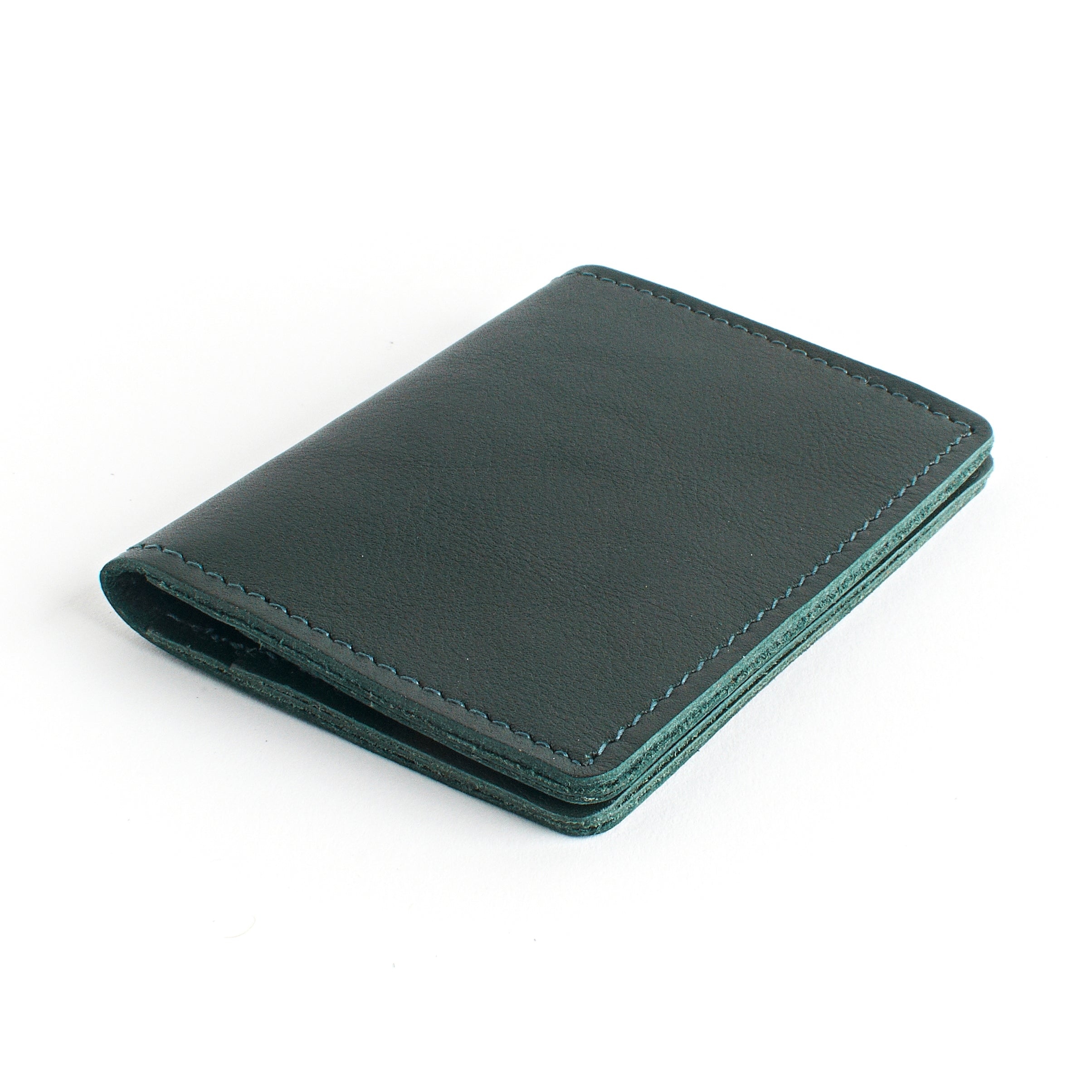 Olive Green Slim Leather Wallet