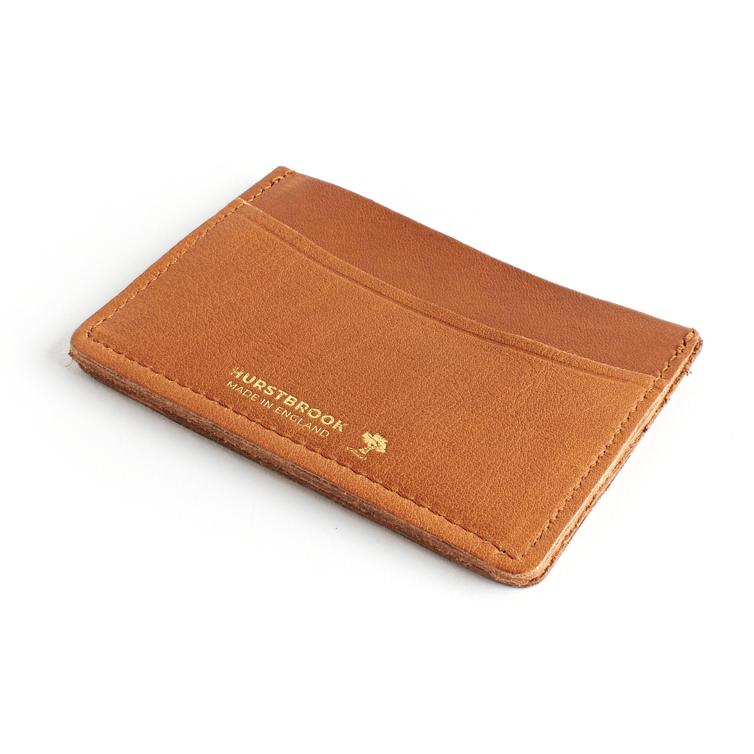 Brown/Tan Leather Card Holder Wallet  