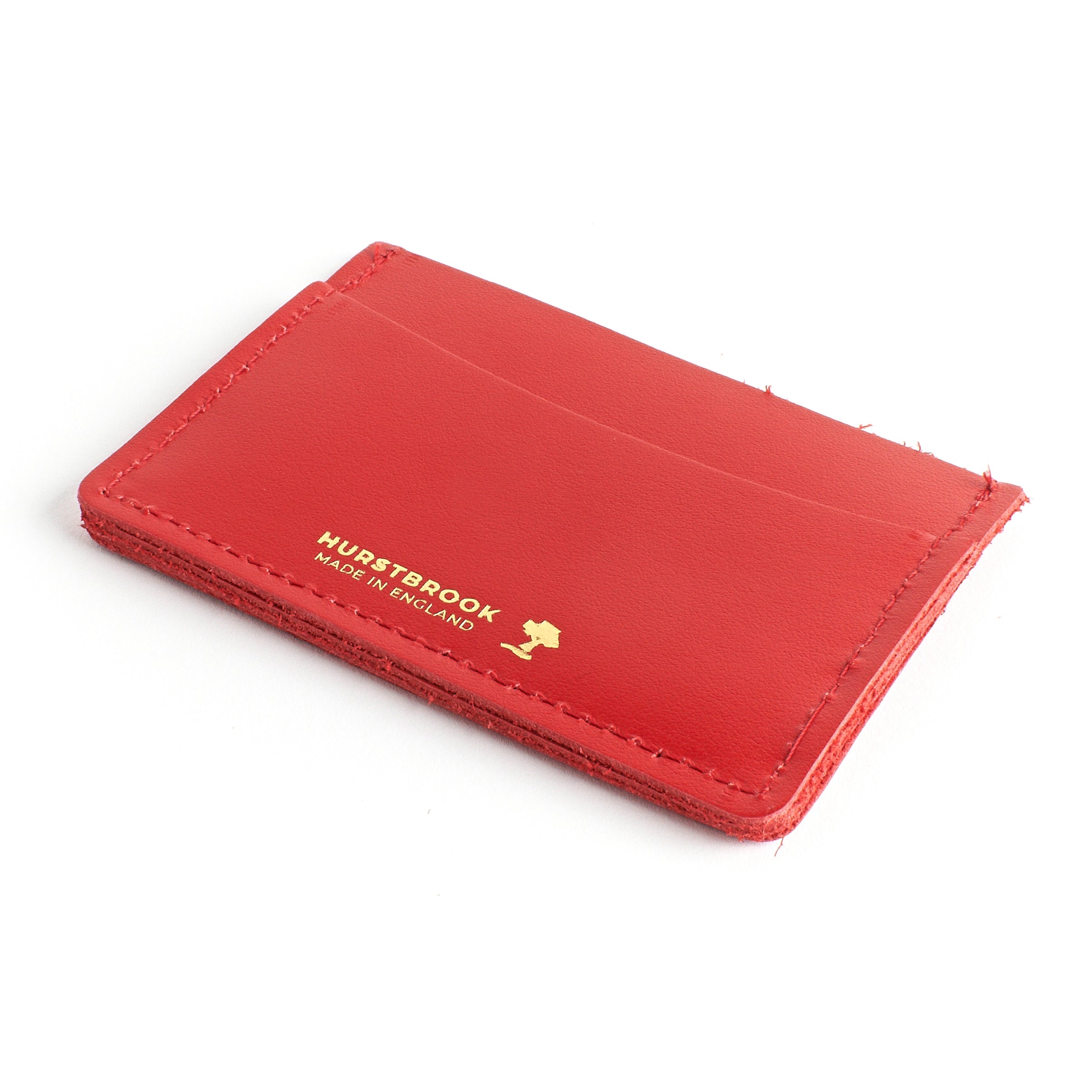 Red Leather Card Holder Wallet  