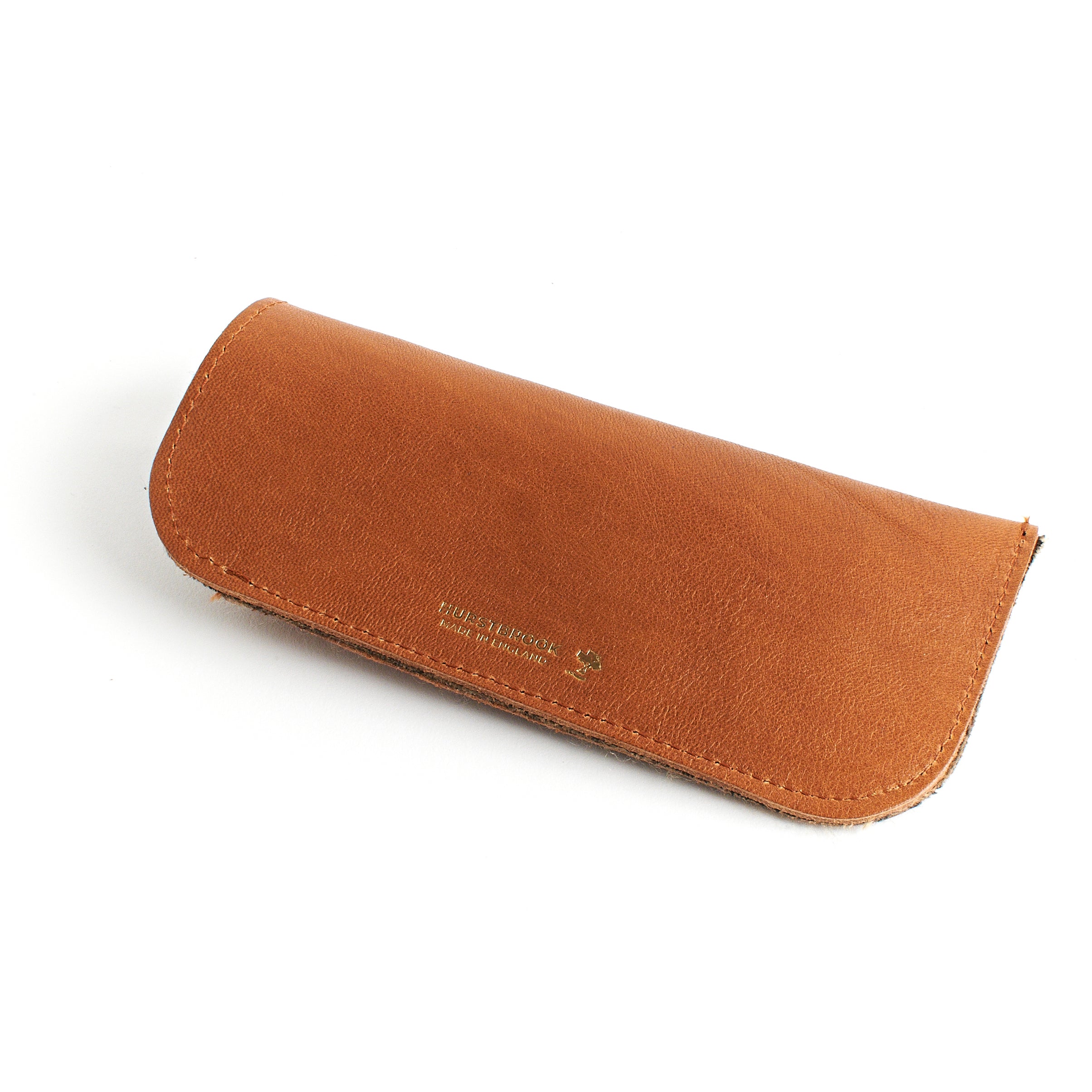 Tan/Brown Leather Glasses Case 