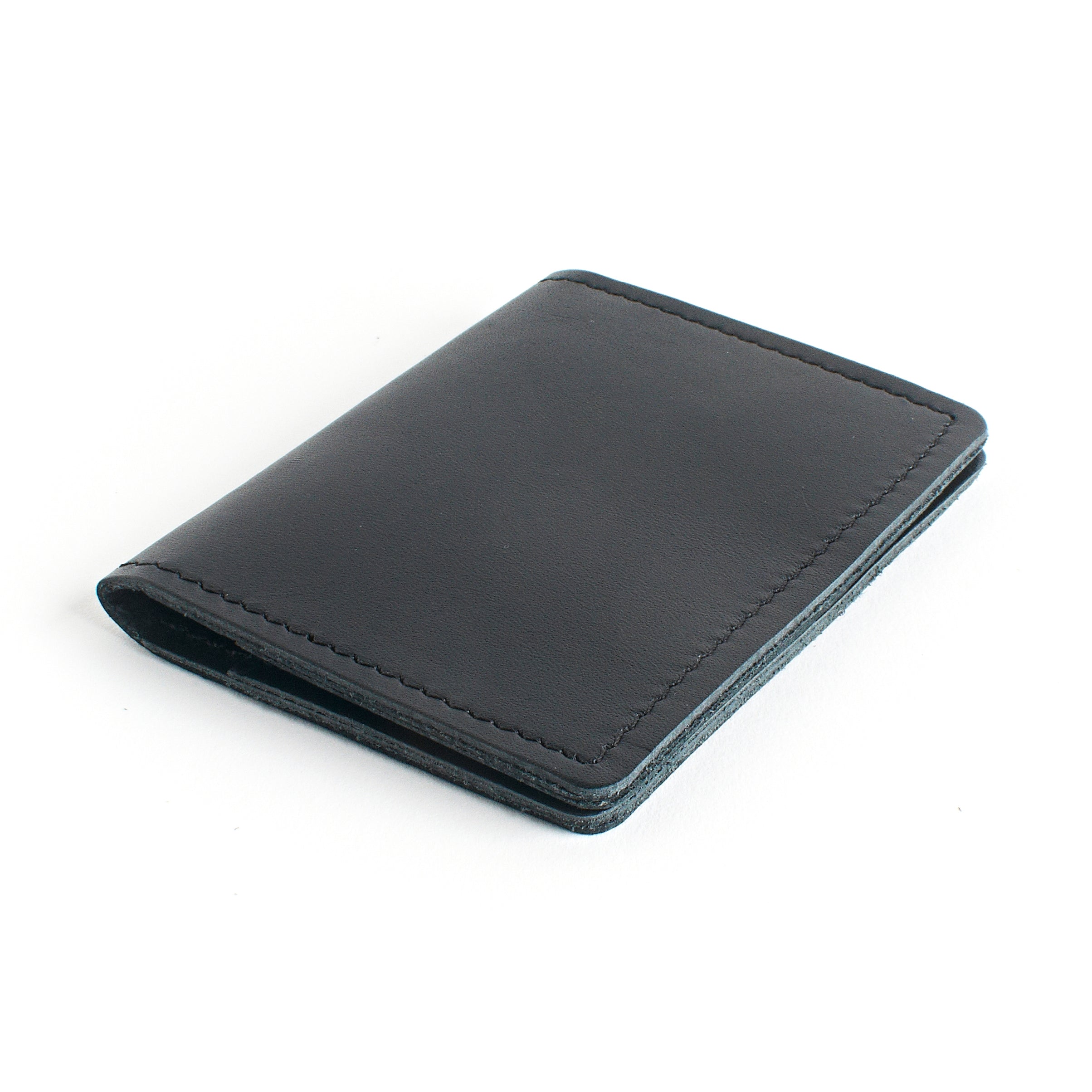 Smooth Black Slim Leather Wallet