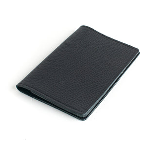 Pebble Black Leather Passport Holder