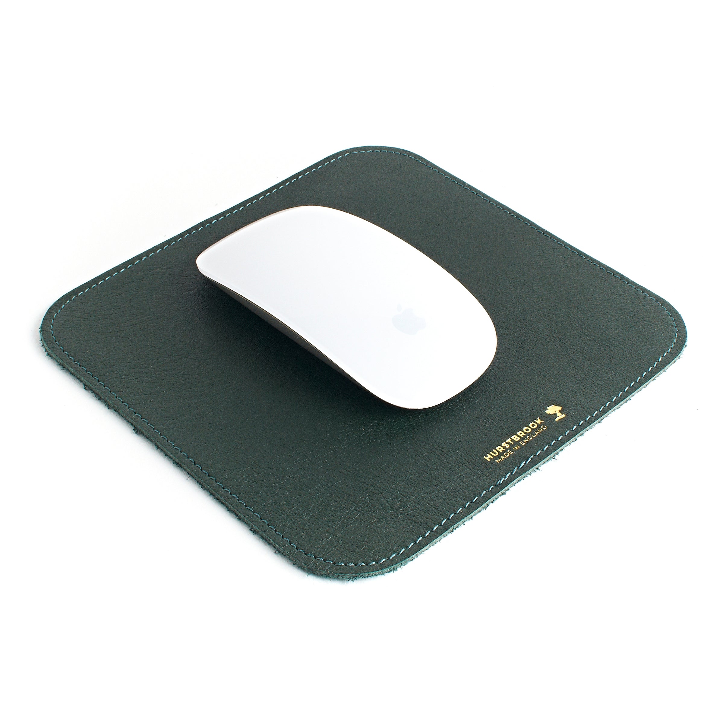 Olive Green Leather Mouse Mat 